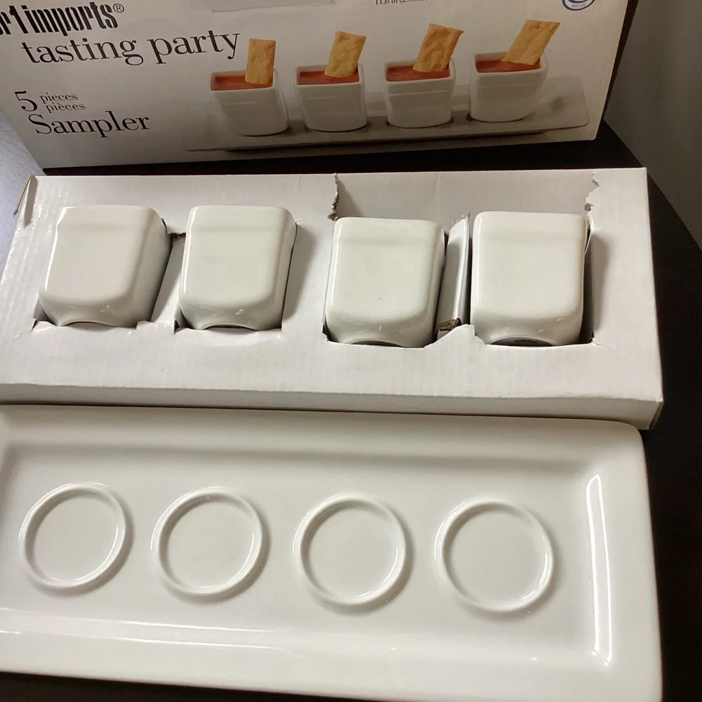 Pier 1 Imports Appetizer Set New in Box NWOTS Tasting Party